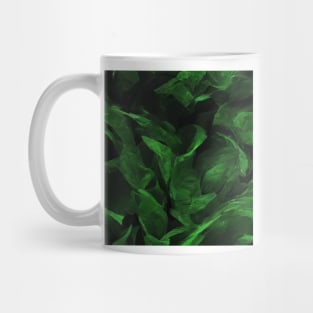 Green Texture Waves Mug